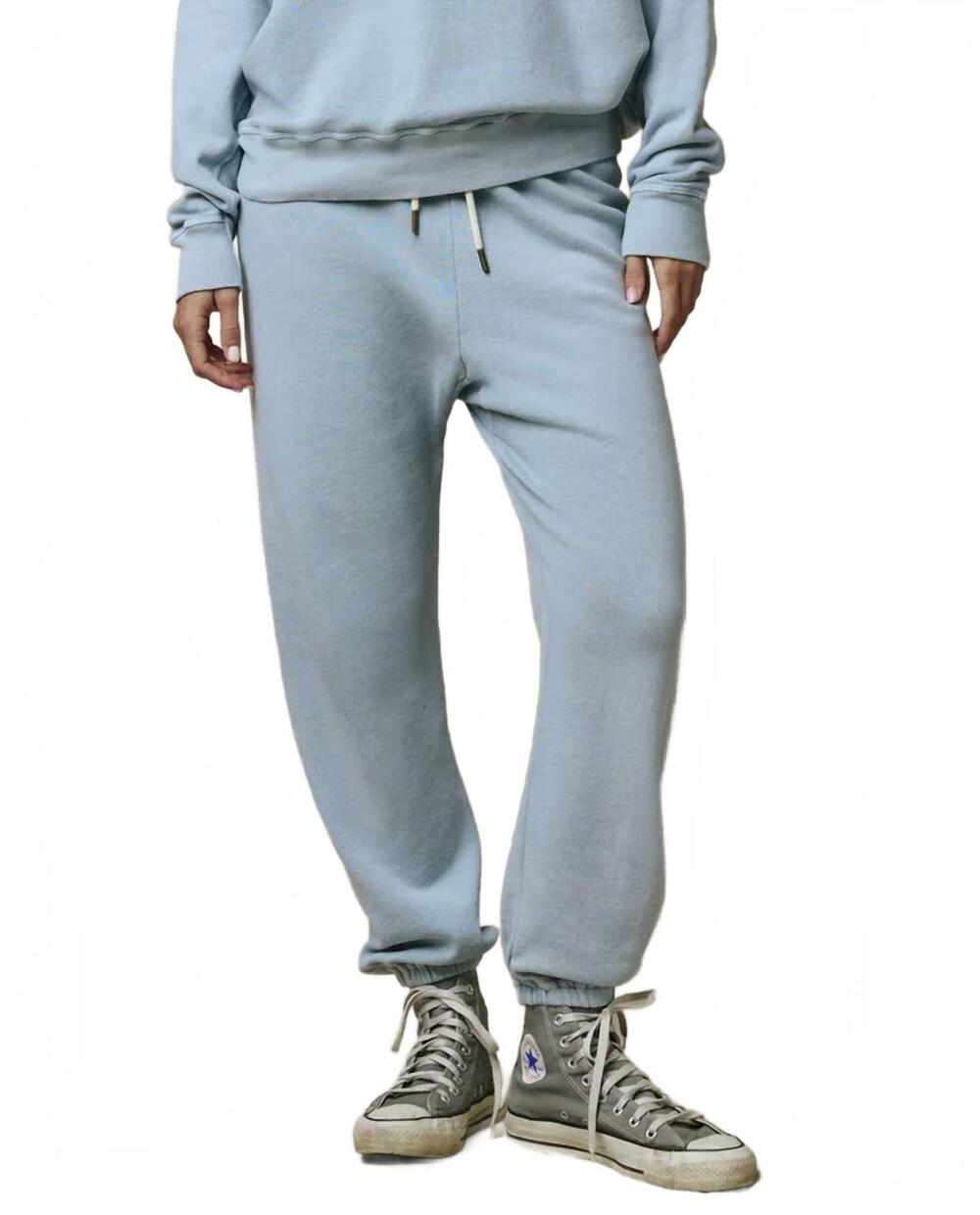 NEW THE GREAT. stadium sweatpant in whisper blue